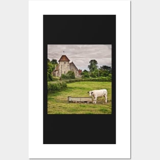 Meadow By The Church Aldworth Berkshire Posters and Art